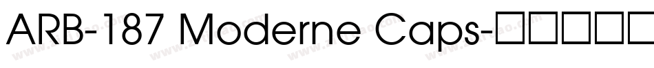 ARB-187 Moderne Caps字体转换